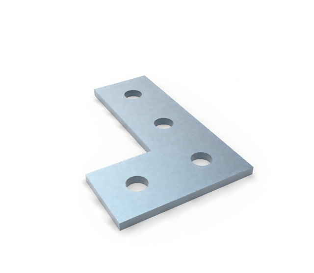 UTT7403 4-Hole Flat Plate Bracket
