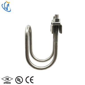 Galvanized Double U Pipe Clamp for Fire Sprinkler Seismic Sway Bracing