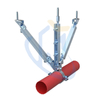 Electro-Galvanized Steel Seismic Brace Pipe Attachment for Structural Base and Bracing Pipe