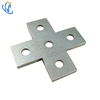 5-Hole Flat Plate for 90&deg; Channel Connection
