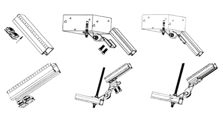 UTT12 series seismic angle bracket product comparison table, UTT12-A UTT12-B UTT12-C UTT12-D ductile iron seismic fitting, hole size Φ14 M12 bolt max load 7300N datasheet chart