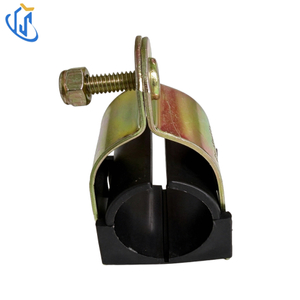 Yellow Zinc Plated Cushion Strut Clamp Fire Sprinkler Seismic Bracing NFPA 13
