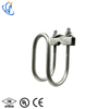 Galvanized Double U Pipe Clamp for Fire Sprinkler Seismic Sway Bracing