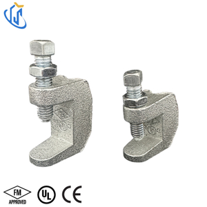 Galvanized Ductile Iron Structural Beam Clamp For I-Beam And Purlin Mounting