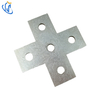 5-Hole Flat Plate for 90&deg; Channel Connection